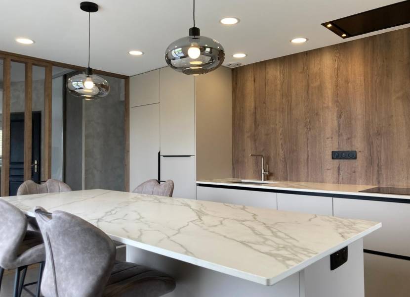 Cuisine design blanche